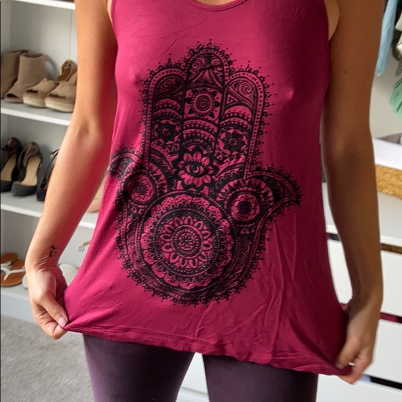 Hamsa Hand Yoga Workout Tank - Picture 3 of 5